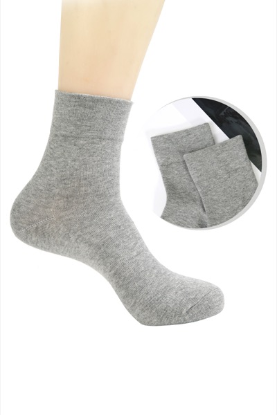 6 Paar Herrensocken - einfarbig, breiter Bund, ohne Gummibund