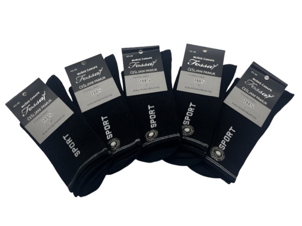5 pairs of men's socks - black, sport