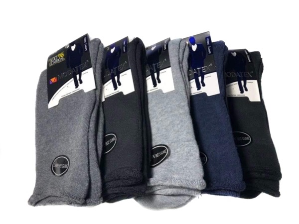 5 Paar Herrensocken - einfarbig, THERMO OHNE GUMMIBUND
