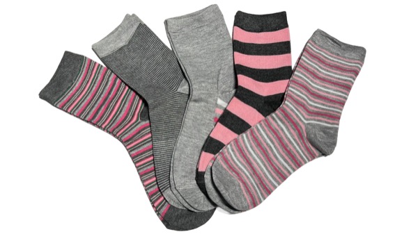 5 pairs of women's socks - elegant, BAMBOO