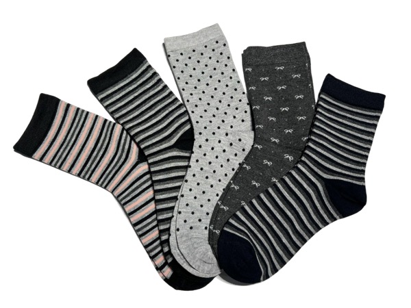5 pairs of women's socks - elegant, BAMBOO