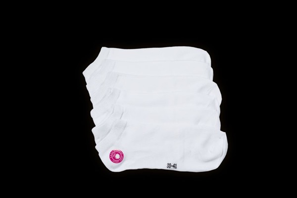 5 pairs of women's low-cut socks - white, classic low-cut