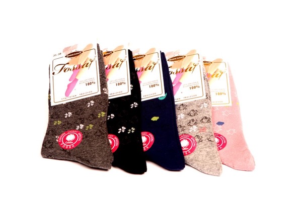 5 Paar Damensocken - Blumen