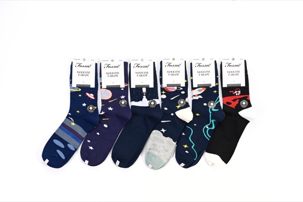 6 Paar LUSTIGE Herrensocken - Weltraum