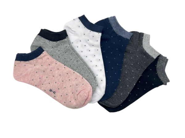 6 pairs of women's low-cut socks - dots