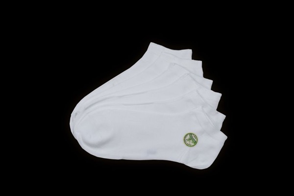 6 pairs of men's low-cut socks - BAMBOO, white